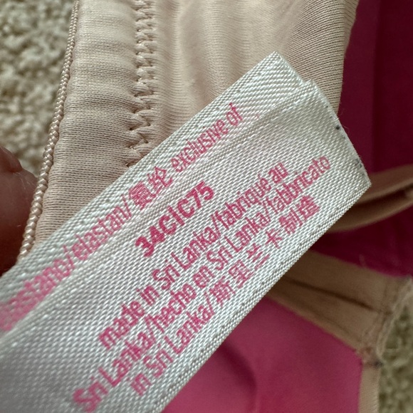 Lot of 3 Pink Victoria Secret Bras 34 c blue nude tan push up - Picture 10 of 12